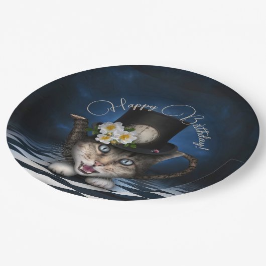 Assiettes En Carton Awesome Mad Hatter Teapot Chat Whimsical Anniversa (Angle)