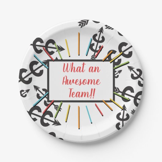 Assiettes En Carton Awesome plaque de papier cross-country (Devant)