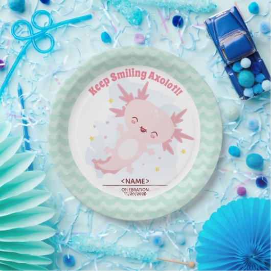 Assiettes En Carton Axolotl (Fête)
