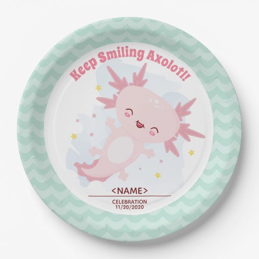 Assiettes En Carton Axolotl (Devant)