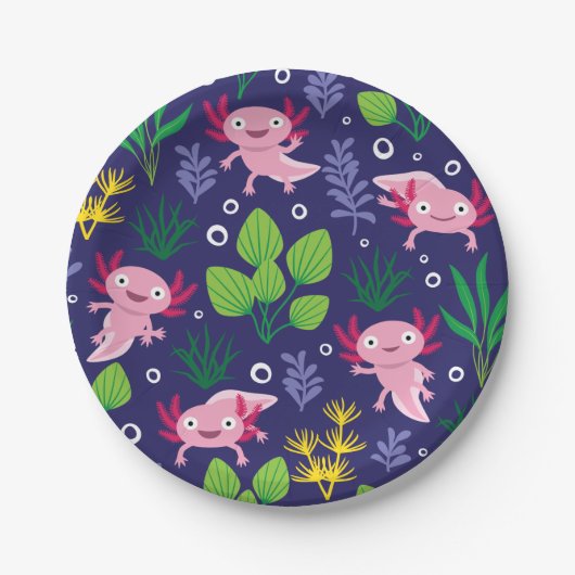 Assiettes En Carton Axolotl (Devant)