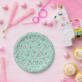 Assiettes En Carton Axolotl en vert (Fête)