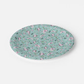 Assiettes En Carton Axolotls en bleu (Angle)