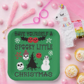 Assiettes En Carton Ayez un petit Noël Éffrayant (Fête)