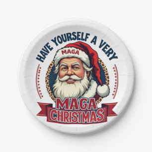 Assiettes En Carton Ayez-vous un très grand Noël que Trump a gagné