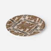 Assiettes En Carton Aztec Eagle Guerrier Tribal Art antique (Angle)