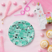 Assiettes En Carton Azure Chaos (Fête)