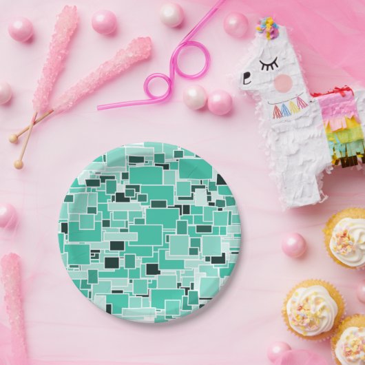 Assiettes En Carton Azure Chaos (Fête)