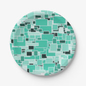 Assiettes En Carton Azure Chaos (Devant)