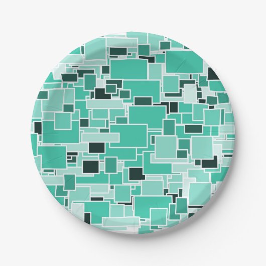 Assiettes En Carton Azure Chaos (Devant)