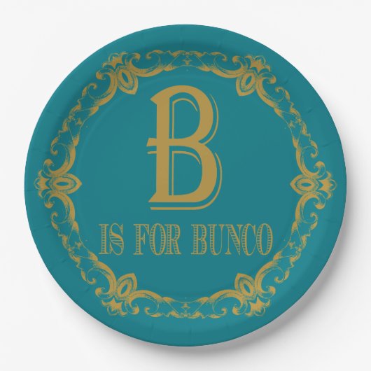 Assiettes En Carton B élégant est pour Bunco (Devant)