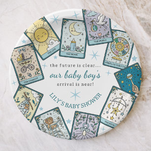 Assiettes En Carton Baby Boy Baby shower Cartes de Tarot Prédiction fu