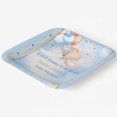 Assiettes En Carton Baby Boy Bunny Baby shower (Angulaire)