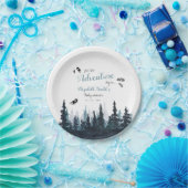 Assiettes En Carton Baby boy Rustic aventure babyshower (Fête)