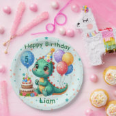 Assiettes En Carton Baby Dino Birthday Party Plates (Fête)