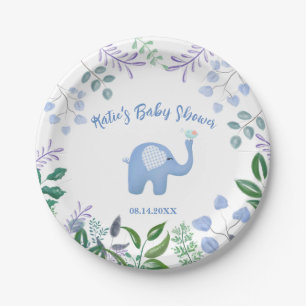 Assiettes En Carton Baby Elephant Chanson Baby shower d'oiseaux