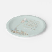 Assiettes En Carton Baby Fabrique trois tandem vélo avec siège bébé pe (Angle)