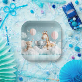 Assiettes En Carton Baby Giraffe avec tous ses amis (Fête)