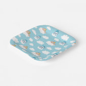 Assiettes En Carton Baby Hercules and Pegasus Cloud Pattern Paper Plat (Angulaire)