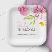 Assiettes En Carton Baby in Bloom Baby shower jetable