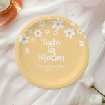 Assiettes En Carton Baby in Bloom boho Daisy Jaune Baby shower<br><div class="desc">Bébé en fleur !. Plaques de baby shower marguerite d'inspiration rétro avec marguerites de style années 70 et polices et couleurs boho.</div>