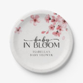 Assiettes En Carton Baby in Bloom Cherry Blossom Baby shower (Devant)