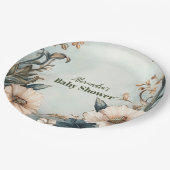 Assiettes En Carton Baby in Bloom Fleur sauvage (Angle)