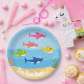 Assiettes En Carton Baby Shark Dinner Plates (Fête)