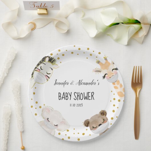 Assiettes En Carton Baby shower (Mariage)