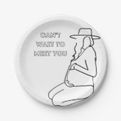 Assiettes En Carton Baby Shower (Devant)