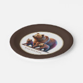 Assiettes En Carton Baby shower à petits ours (Angle)