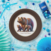 Assiettes En Carton Baby shower à petits ours (Fête)