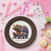 Assiettes En Carton Baby shower à petits ours (Fête)