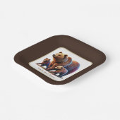 Assiettes En Carton Baby shower à petits ours (Angulaire)