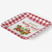 Assiettes En Carton Baby shower à thème Berry Sweet Strawberry (Angulaire)