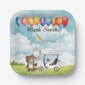 Assiettes En Carton Baby shower à thème de golf / Anniversaire pour ga (Recto)