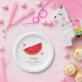 Assiettes En Carton Baby shower à thème pastèque (Fête)