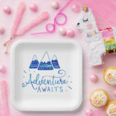 Assiettes En Carton Baby shower à thème Rustique (Fête)