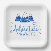 Assiettes En Carton Baby shower à thème Rustique (Recto)