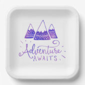 Assiettes En Carton Baby shower à thème Rustique (Recto)