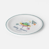 Assiettes En Carton Baby shower Alien Boys mignon & moderne Space (Angle)