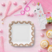 Assiettes En Carton Baby shower arc-en-ciel Boho Terracotta (Fête)