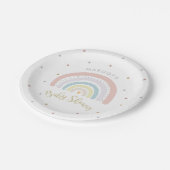 Assiettes En Carton Baby shower arc-en-ciel Neutre genre arc-en-ciel (Angle)
