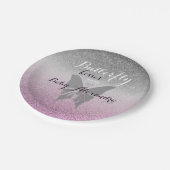 Assiettes En Carton Baby shower Baisers à papillon (Angle)