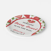 Assiettes En Carton Baby shower Berry Sweet Strawberry (Angle)