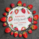 Assiettes En Carton Baby shower Berry Sweet Strawberry<br><div class="desc">Célébrez dans le style avec ces assiettes en papier baby shower douces et tendance. Le design est facile à personnaliser avec votre propre libellé et votre famille et vos amis seront ravis de voir ces fabuleuses plaques en papier. Les éléments correspondants se trouvent dans la collection.</div>