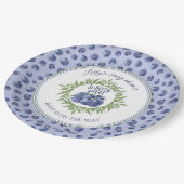 Assiettes En Carton Baby shower Bleu Bleu Bleu Bleu Berry doux (Angle)