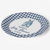 Assiettes En Carton Baby shower Blue Jean (Angle)