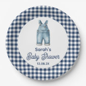 Assiettes En Carton Baby shower Blue Jean (Devant)