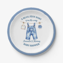 Baby shower Blue Jean Denim